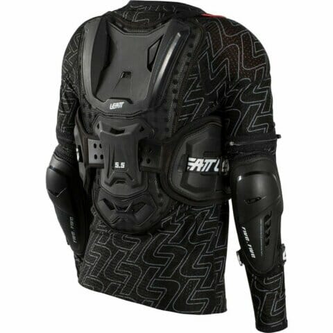 Leatt Body Protector 5.5 black view from the back