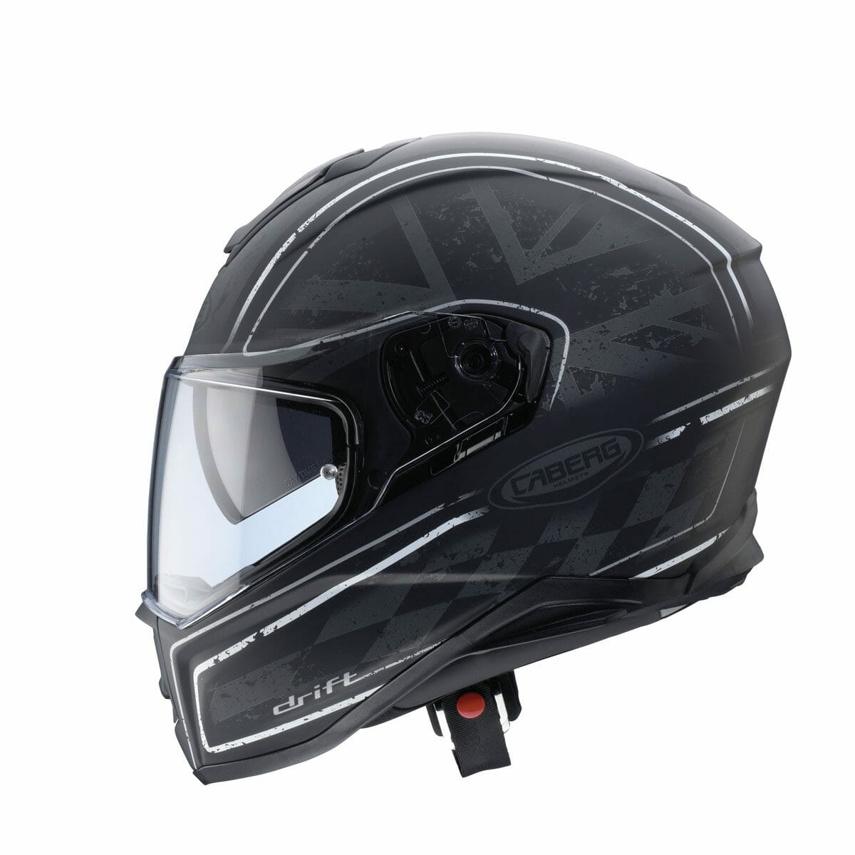 Caberg Drift Armour Black Silver from the left side