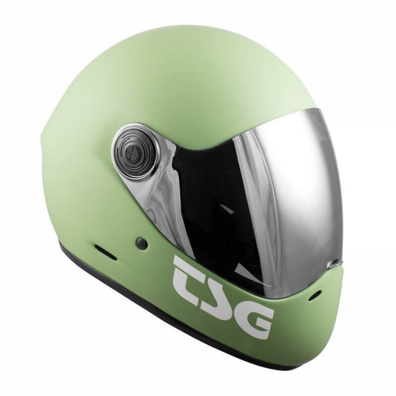Tsg Pass Pro Full Face Helmet Matt Green Side Left