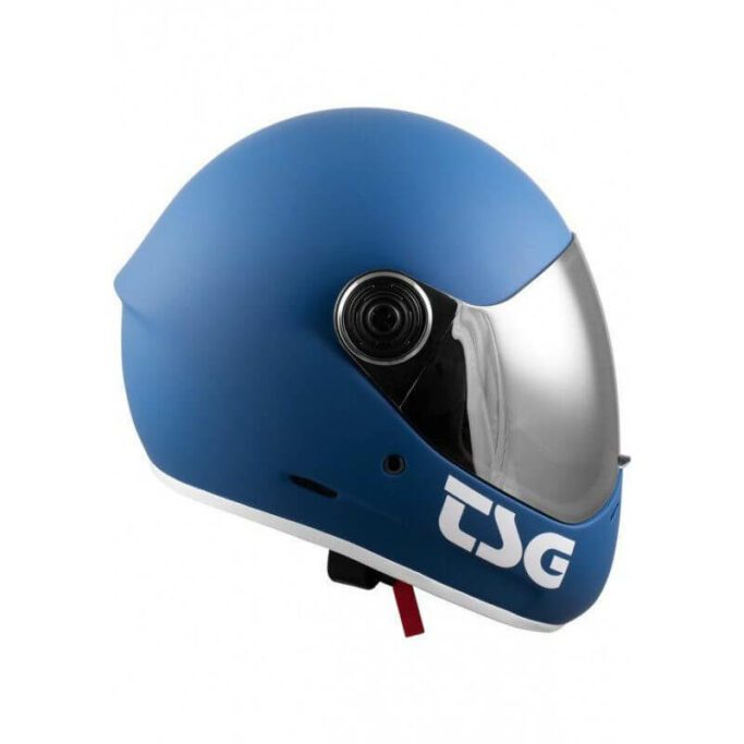 Tsg Pass Pro Full Face Helmet Side 2 Matt Blue