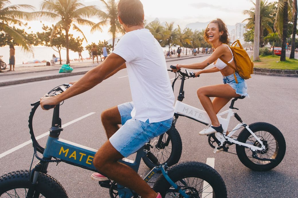 Mate X electric bike lifestyle city