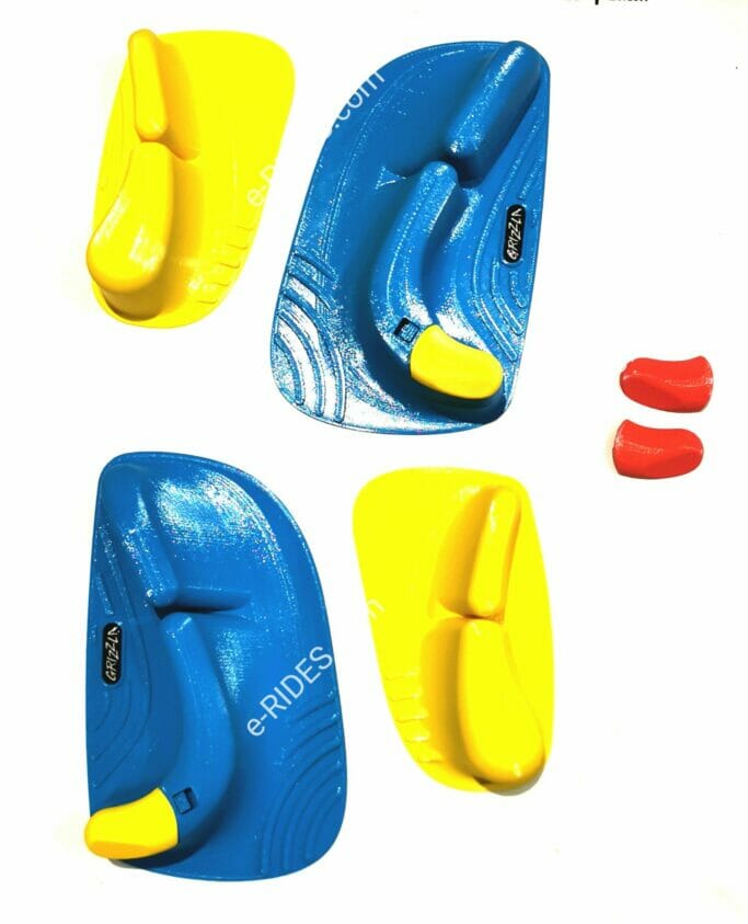 Grizzla pads big set blue front yellow back red bumper