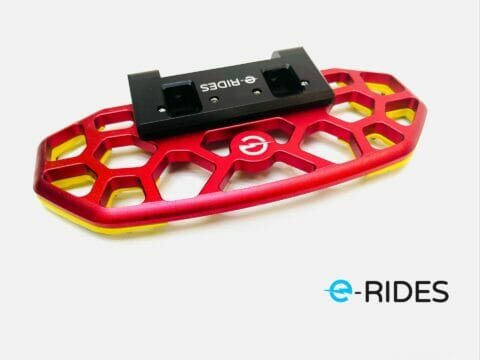 Ironman electric unicycle pedals from e-RIDES adjustable