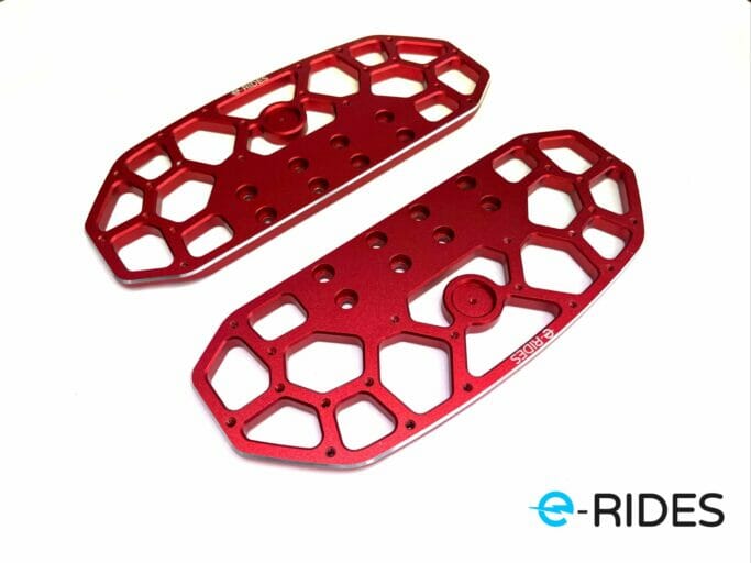 E Rides Ironman Electric Unicycle Honeycomb Pedals side view