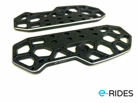 E Rides Wolverine Electric Unicycle Honeycomb Pedals Side View