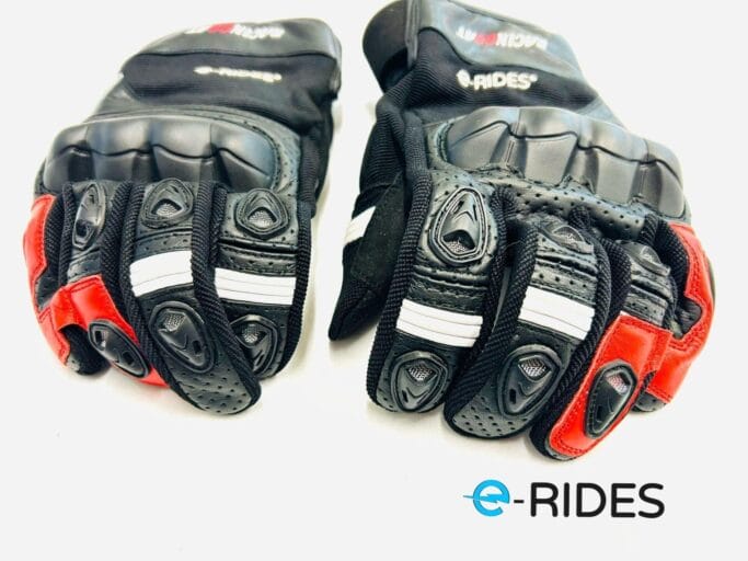 e-RIDES Max P2 Gloves with Knox Slider Protector – Full Finger.