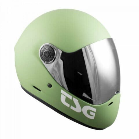 TSG Helmet Pass Pro | Fatigue Green | Solid Colour (+ BONUS VISOR)