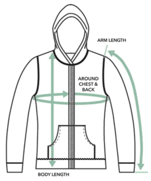 Lazyrolling Jacket Measurements